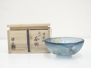 JAPANESE TEA CEREMONY GLASS TEA BOWL / CHAWAN 